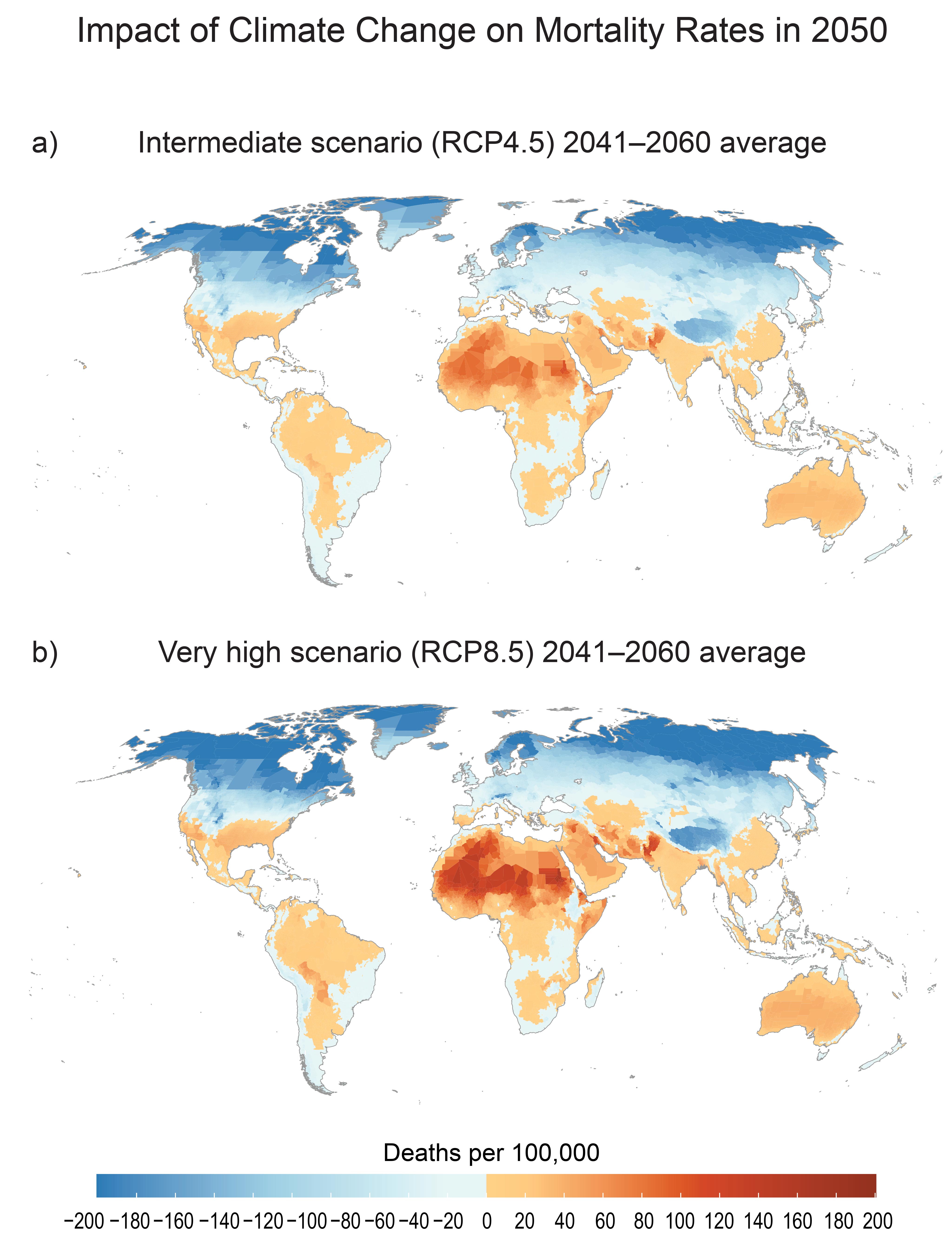 Impact of Climate Change on Mortality Rates in 2050