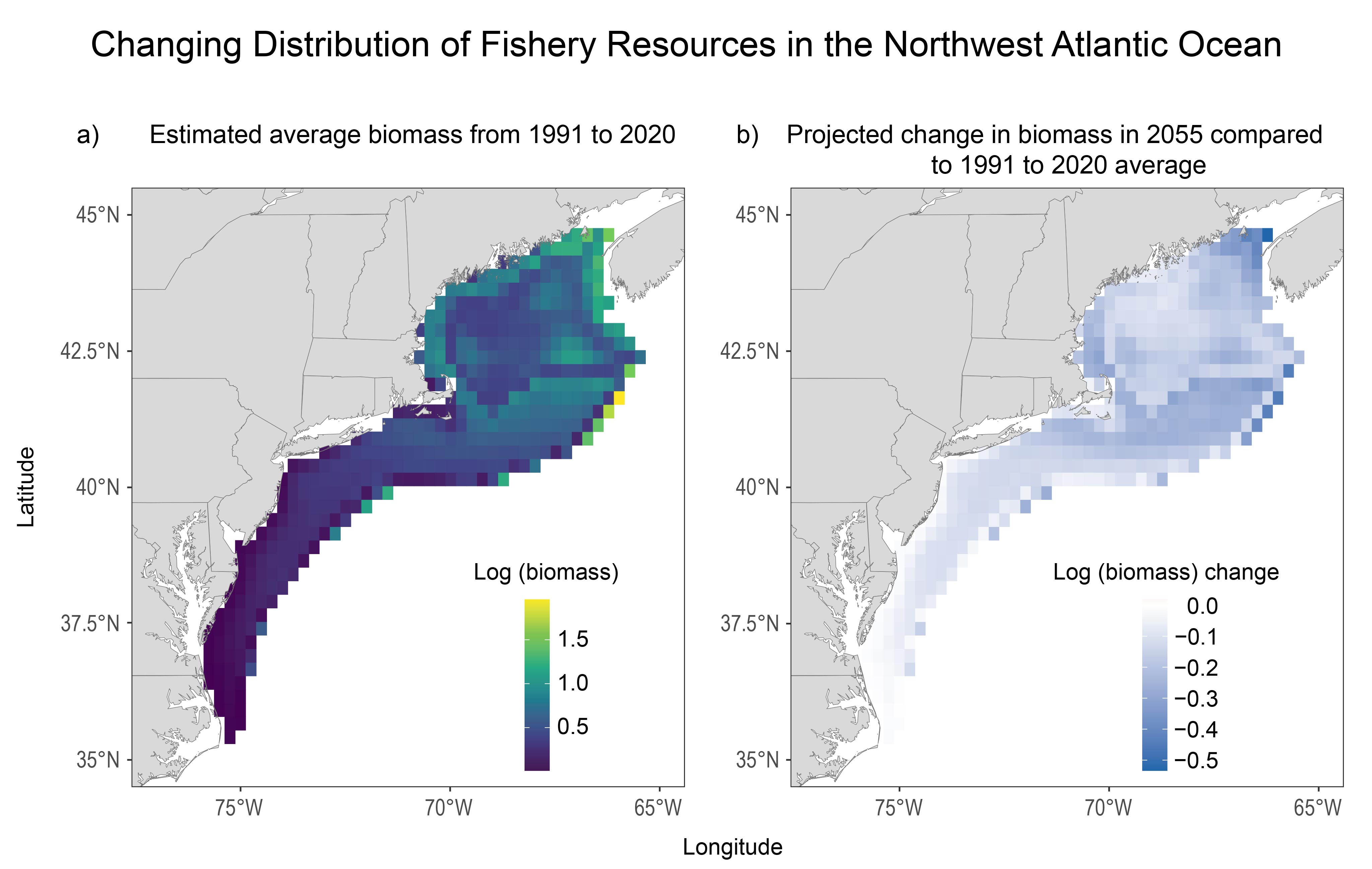 Changing Distribution of Fishery Resources in the Northwest Atlantic Ocean