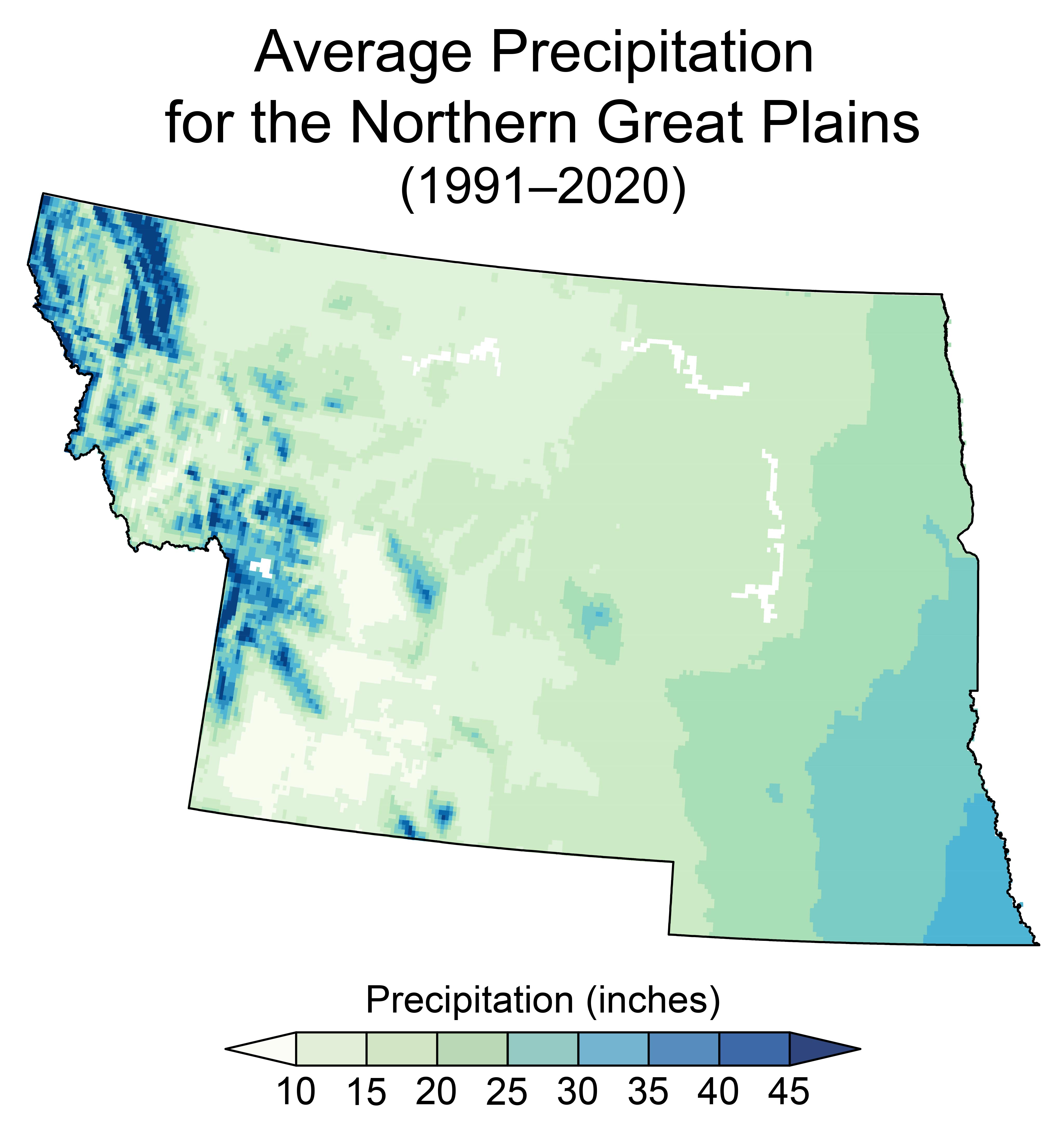 Annual Precipitation for the Northern Great Plains