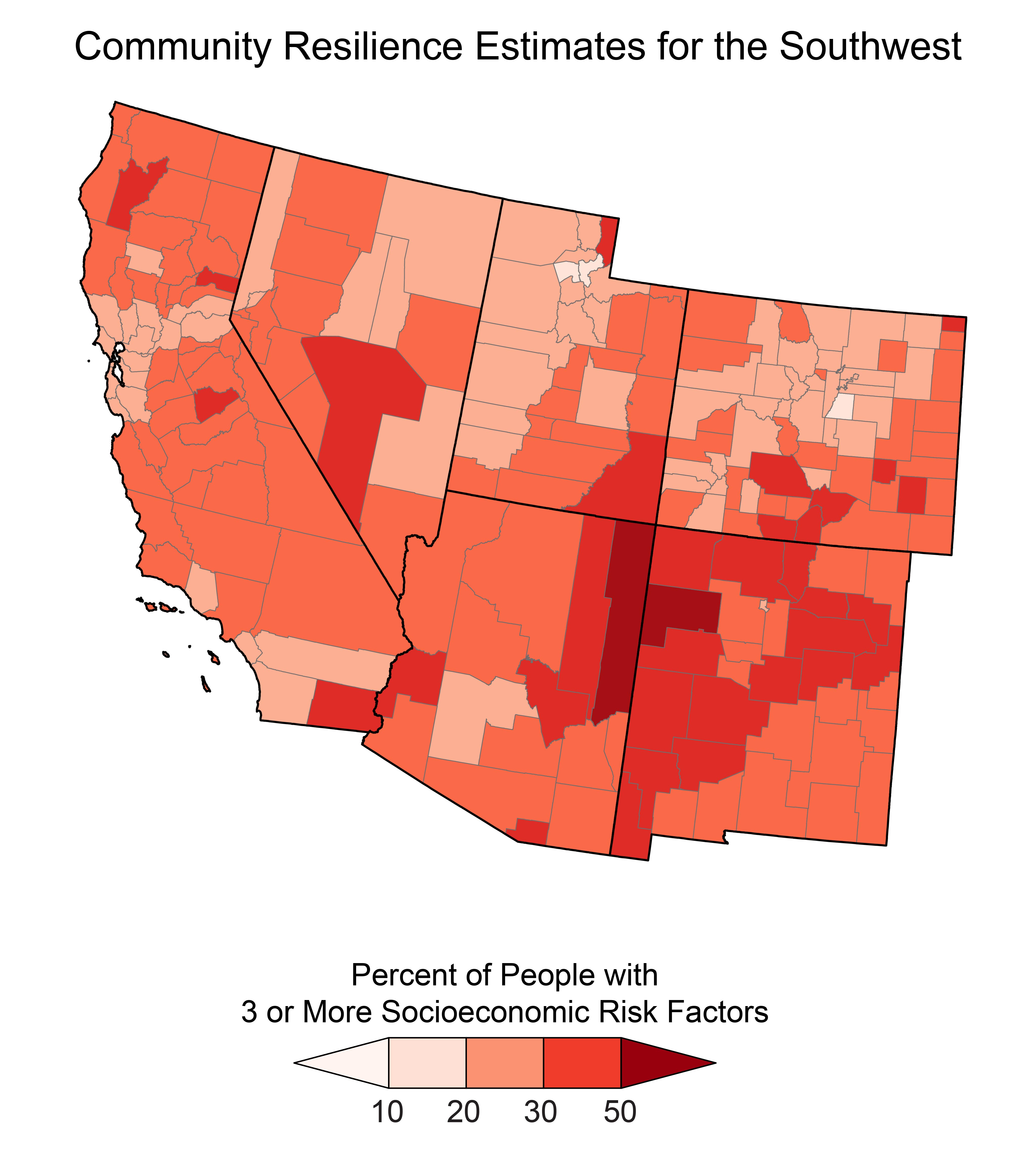 Community Resilience Estimates for the Southwest